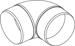 Koleno kulaté CKO 90/125