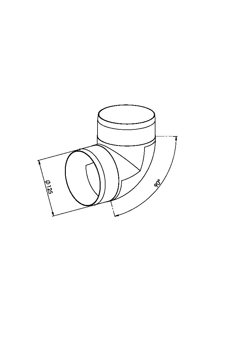 Koleno kulaté CKO 90/125