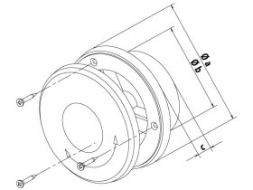 Talířový ventil s regulací prům. 125 bílá 0419_tv_techn
