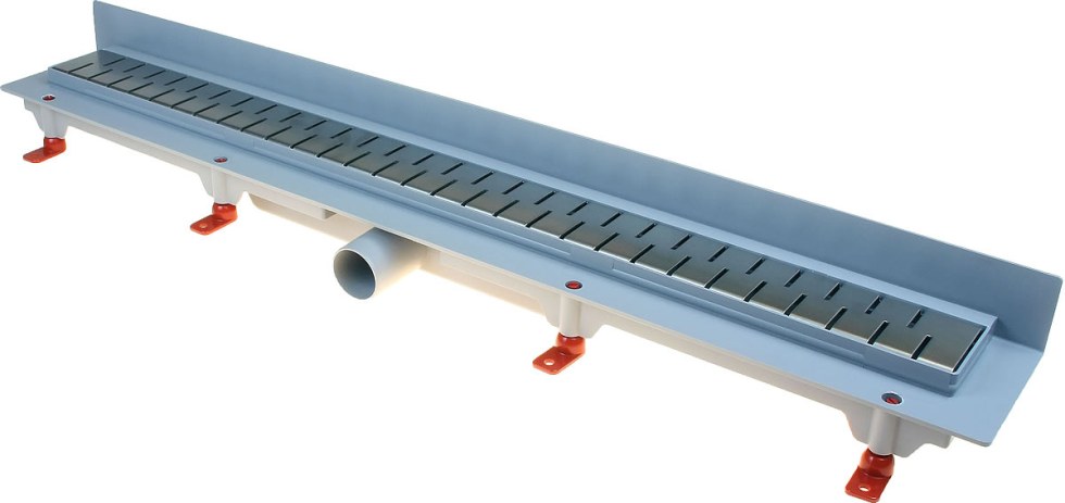 Podlahový lineární žlab ke stěně 850 mm medium mat - Lineární žlaby Podlahový lineární žlab ke stěně PLZS