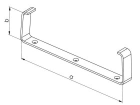 Držák kanálu UMP 220x55 (balení 2ks) 0662_UMP_220x55_techn