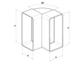 Koleno svislé CKP 2x220x55 0651_CKP-2x220x55_techn