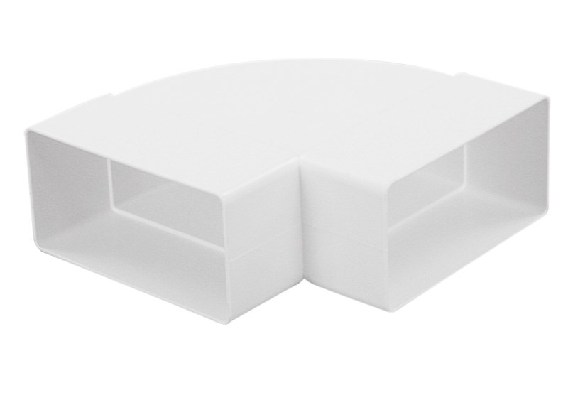Koleno vodor.ploché CKH 2x110x55 Koleno vodor.ploché CKH 2x110x55 - Ventilační systém plochý (110x55, 220x55, 220x90) Koleno vodor.ploché CKH