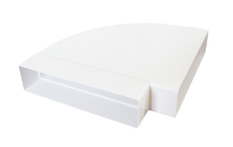 Koleno vodor.ploché CKH 2x220x55 Koleno vodor.ploché CKH 2x220x55 - Ventilační systém plochý (110x55, 220x55, 220x90) Koleno vodor.ploché CKH