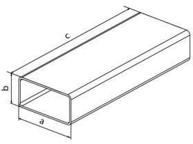 Plochý kanál V 220x55x1000 0644_V-110x55x500-1000_techn