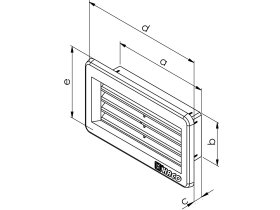 Větrací mřížka 110x55 bílá 0658_VM_110x55_techn