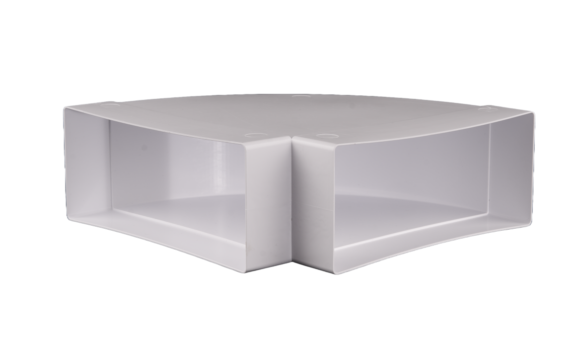 Koleno vodor.ploché CKH 2x220x90 - Ventilační systém plochý (110x55, 220x55, 220x90) Koleno vodor.ploché CKH