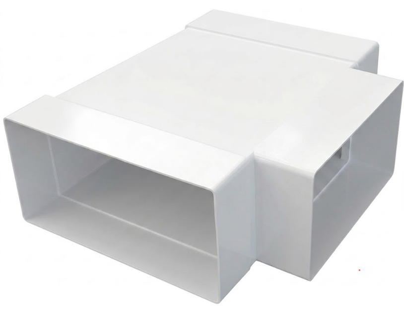 Tvarovka T plochá CTP 3x220x90 - Ventilační systém plochý (110x55, 220x55, 220x90) Tvarovka T plochá CTP