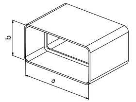 Zpětná klapka plastová ZKP 220x55 ZKP-220x55